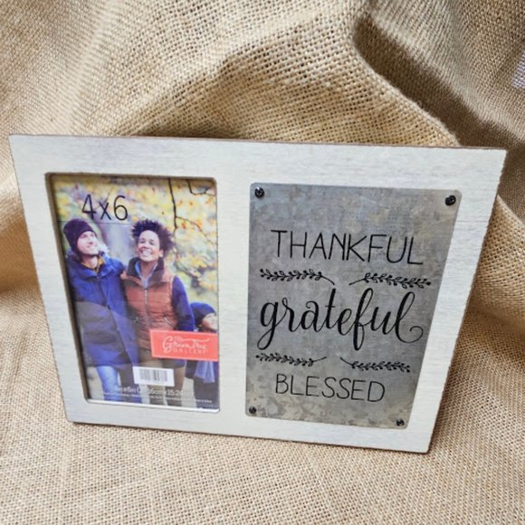 Wood and Metal Picture Frame - Picture 1 of 3
